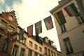 Flags in the sky