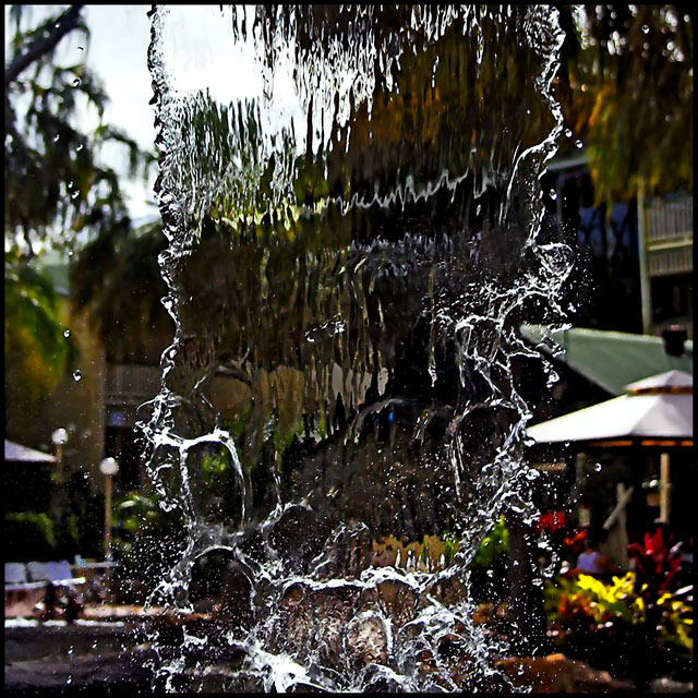 Looking through the Waterfall