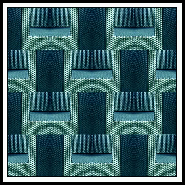 Wicker Cyan Collage
