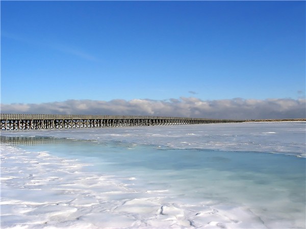 Powder Point Bridge During a Freeze