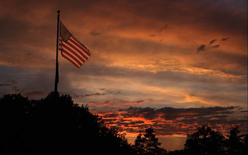 Copy of US Flag Sunset IMG 1271