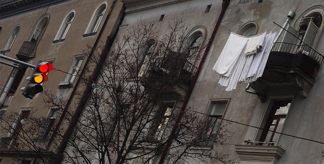 Tbilisi, Georgia- Laundry and a cross-light (borderless).jpg