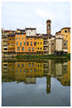 Houses on the Arno river, Florence