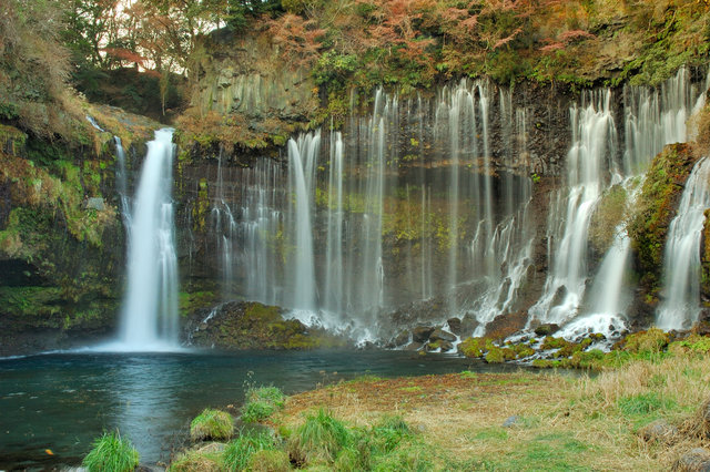Beautiful Waterfall near Mt. Fuji, Japan