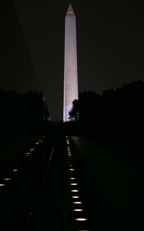 Vietnam Wall & Washington Memorial