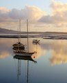 Sunset Clouds and Boats