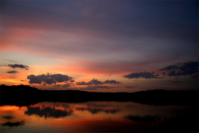 Sunset Over Percy Priest