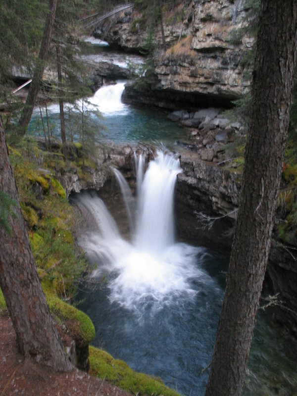 Johnsons Canyon Waterfall