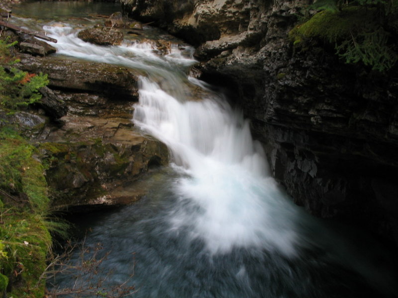 Johnsons Canyon Waterfall