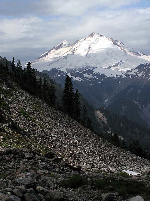 Mt. Baker from the trail to Lake Ann