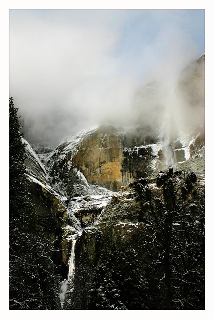 Yosemite Falls after winter storm