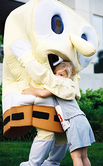 Sponge Bob eating small child!
