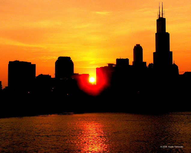 Chicago sunset 2