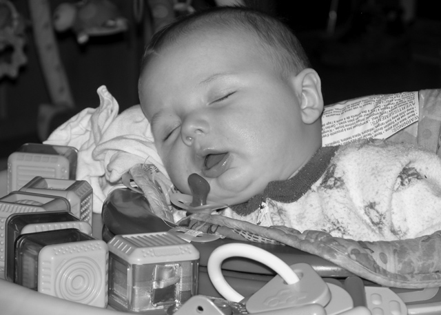 Babies can sleep anywhere