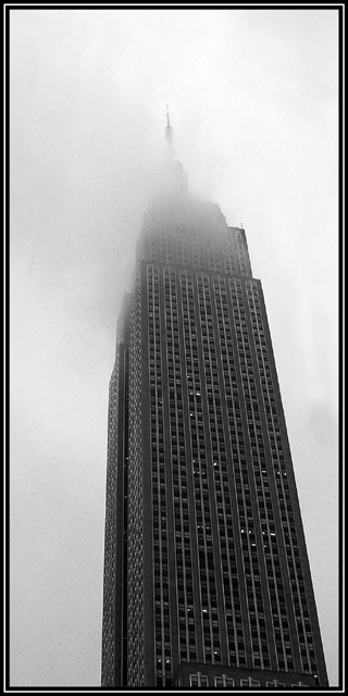 Empire State Building During Storm #2