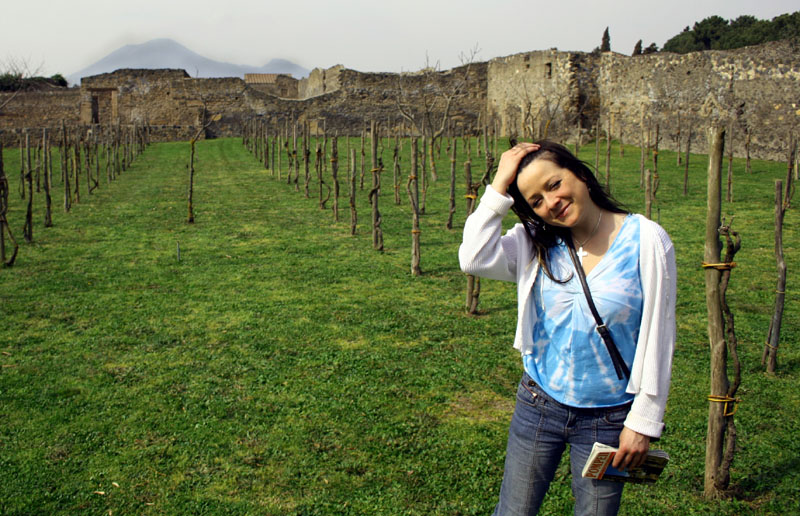 Tracy and Mt. Vesuvius