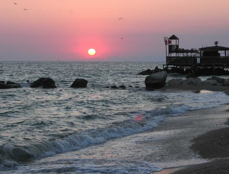 red sunset