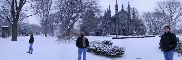 Cemetery in the Snow