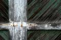 Green Barn Door