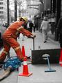 The sewer worker