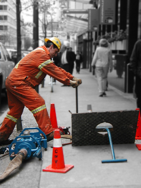 The sewer worker