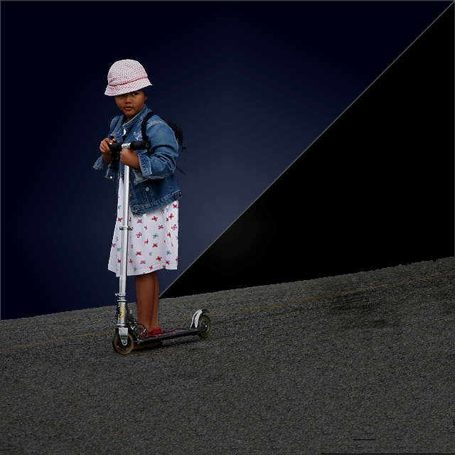 Girl with Scooter