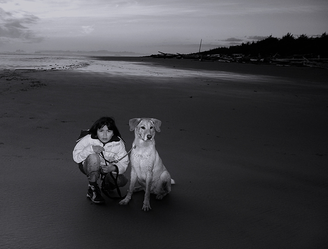 Girl with Dog