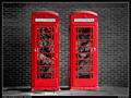 english red telephone box