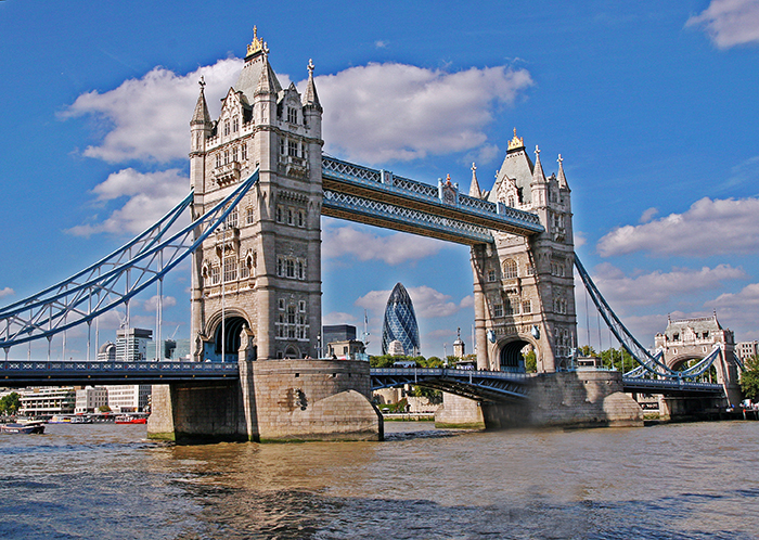 Tower Bridge and Gherkin