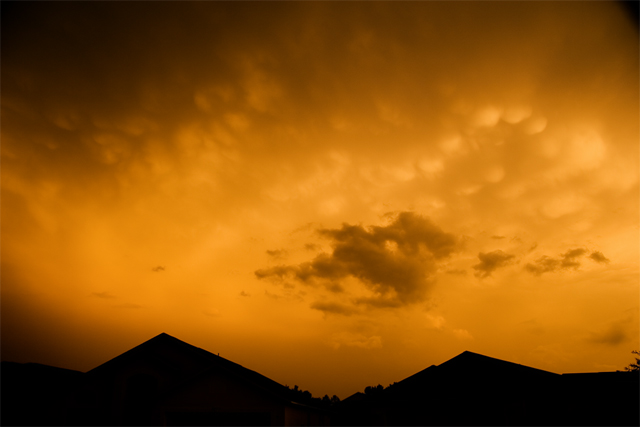 Mammata Clouds at Sunset