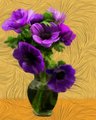 Anemones in a Vase