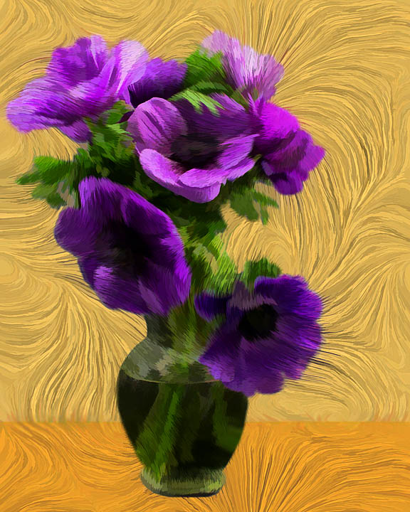 Anemones in a Vase