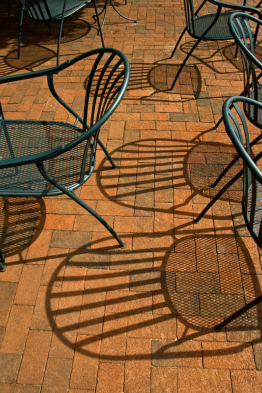 Chairs, Shadows and Bricks