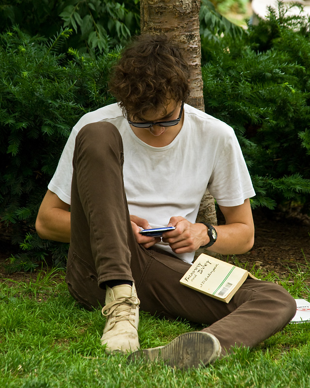 Texting in the Park