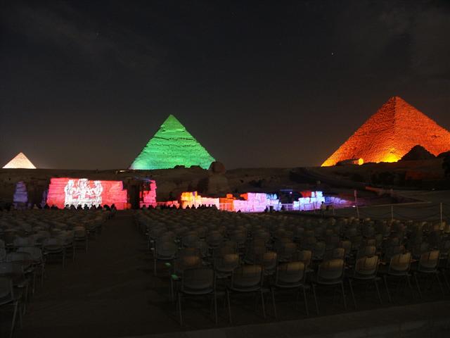 Colors of the Pyramids