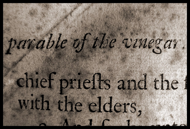 Biblical vinegar???