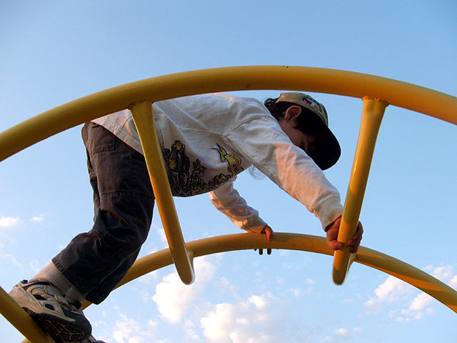 Zachary climbing !