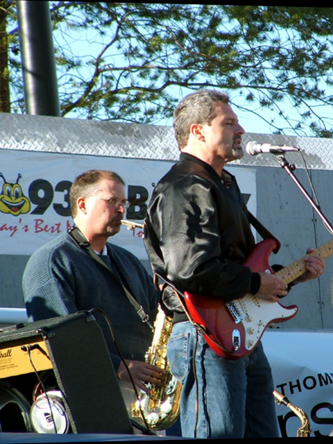 Got to have saxaphone and back up singing