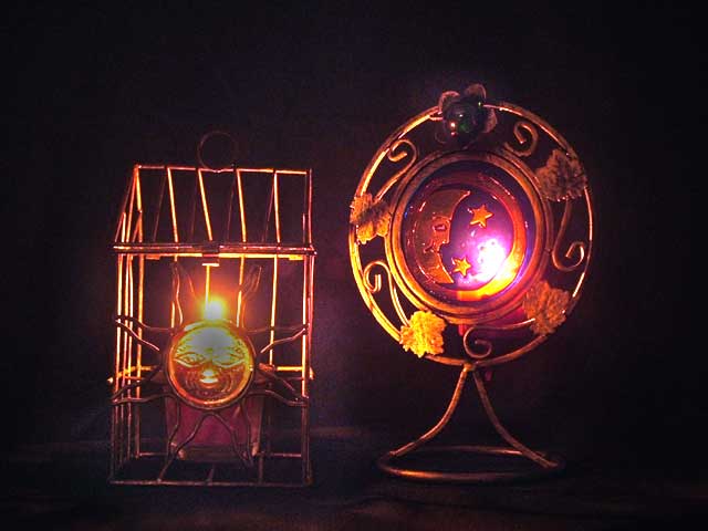Playing with candle lights..