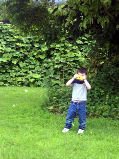Zach taking photos