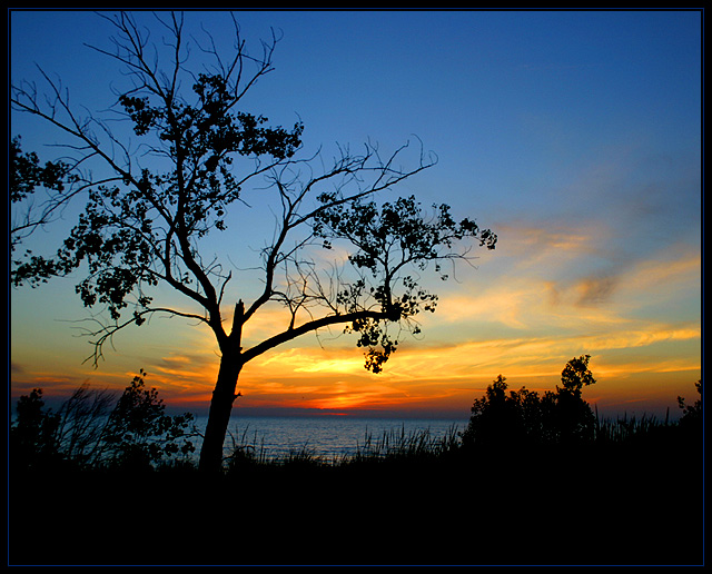 Lake Michigan at Sunset