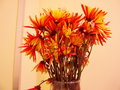 Vase of Orange Flowers