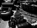 black and white of boston