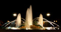 Night-time fountain