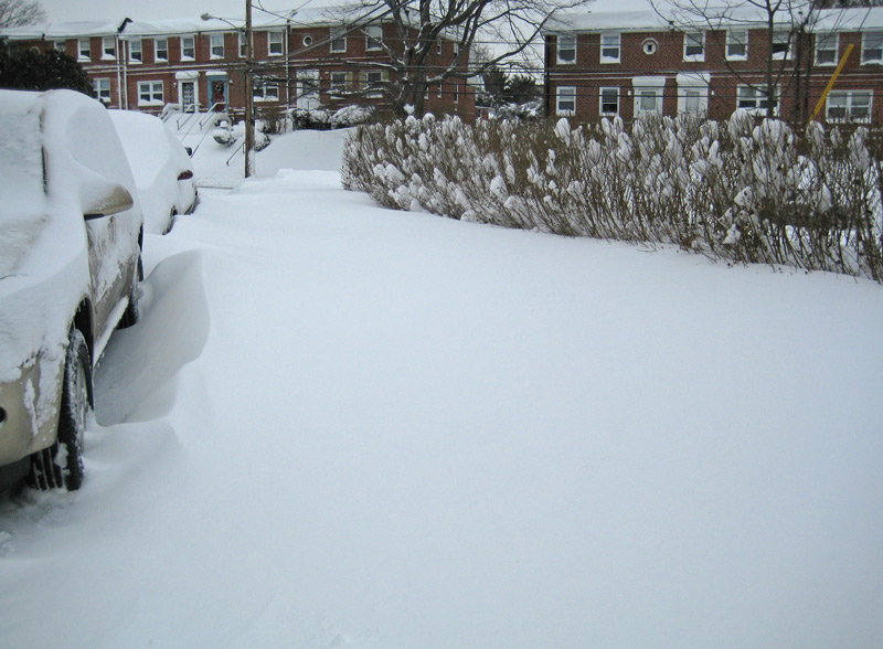 75 feet of 2-3 foot deep snow