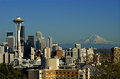 Seattle and Mt. Rainier
