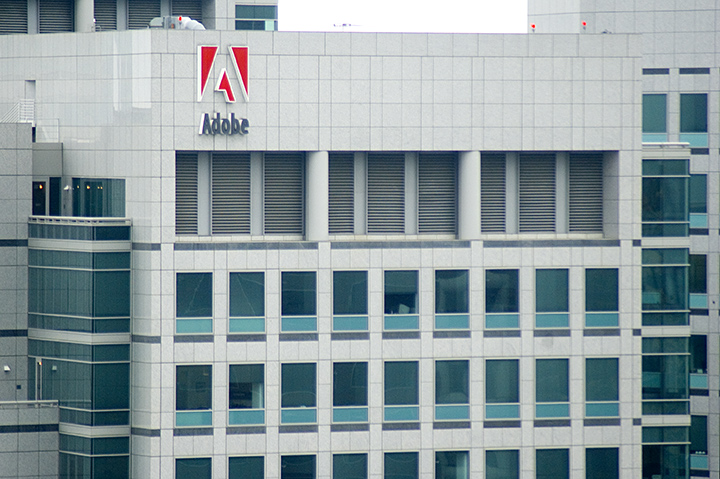 Adobe-Logo on Building