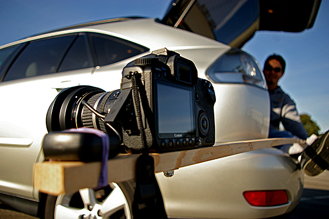 My Cheap Rig (view from camera-end of rig)