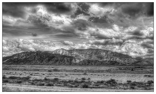 Mountains in Black and White