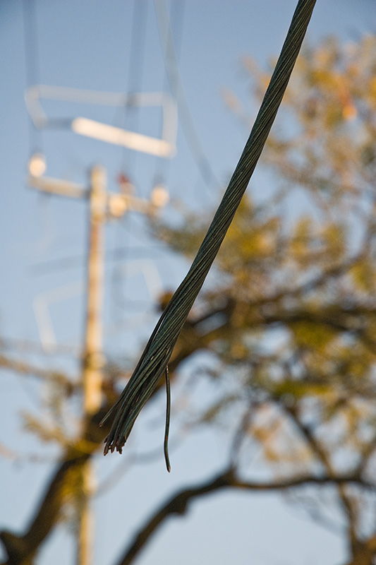 Dangling Power Cable